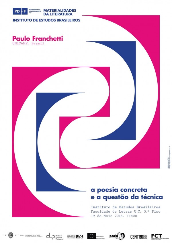 Conferência, por Paulo Franchetti: "A Poesia Concreta e a questão da técnica"